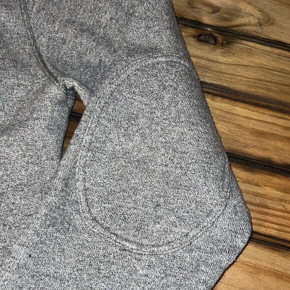 Pendleton Sweater Mens Size Medium Elbow Patch Cowl Neck Pullover Gray Cotton - Picture 7 of 9